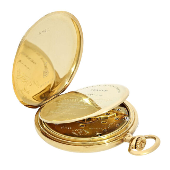 Swiss gold open faced lever pocket watch Circa 1920 Swiss gold open faced lever pocket watch Circa 1920