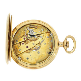 Swiss gold open faced lever pocket watch Circa 1920