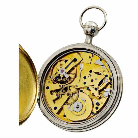 Swiss Niello-silver repeating pocket watch Circa 1820 Swiss Niello-silver repeating pocket watch Circa 1820