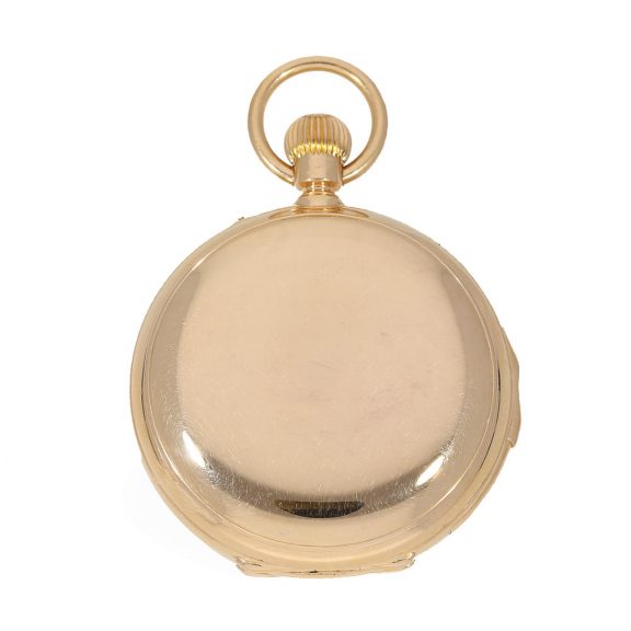 Swiss French 18 carat gold important à goutte pocket watch Circa 1878 Swiss French 18 carat gold important à goutte pocket watch Circa 1878