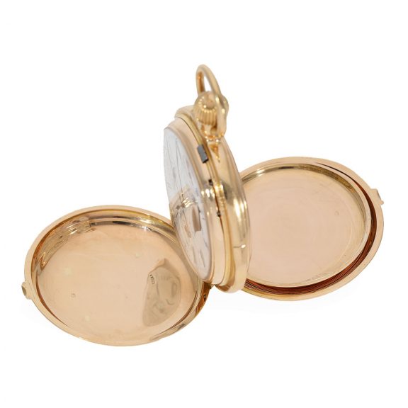 Swiss French 18 carat gold important à goutte pocket watch Circa 1878 Swiss French 18 carat gold important à goutte pocket watch Circa 1878