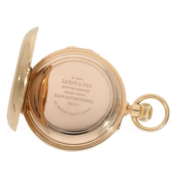 Swiss French 18 carat gold important à goutte pocket watch Circa 1878 Swiss French 18 carat gold important à goutte pocket watch Circa 1878