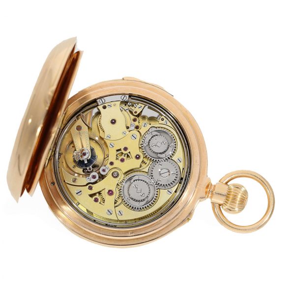 Swiss French 18 carat gold important à goutte pocket watch Circa 1878 Swiss French 18 carat gold important à goutte pocket watch Circa 1878
