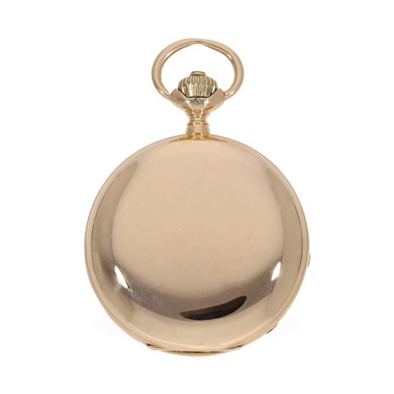 German 14 carat gold full hunter cased watch in original box Circa 1891 German 14 carat gold full hunter cased watch in original box Circa 1891