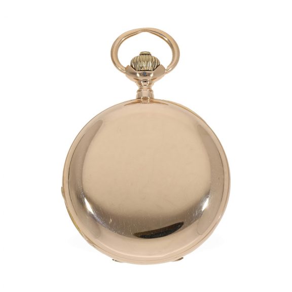 German 14 carat gold full hunter cased watch in original box Circa 1891 German 14 carat gold full hunter cased watch in original box Circa 1891