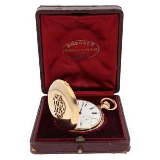 French 18 carat gold minute repeating watch Circa 1880