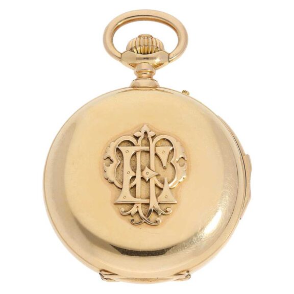 French 18 carat gold minute repeating watch Circa 1880 French 18 carat gold minute repeating watch Circa 1880