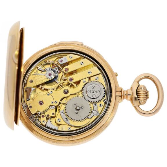 French 18 carat gold minute repeating watch Circa 1880 French 18 carat gold minute repeating watch Circa 1880