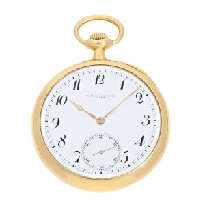 Swiss gold open faced anker chronometer watch Circa 1918
