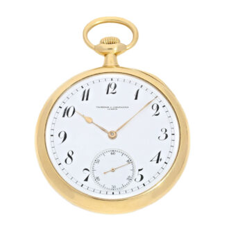 Swiss gold open faced anker chronometer watch Circa 1918
