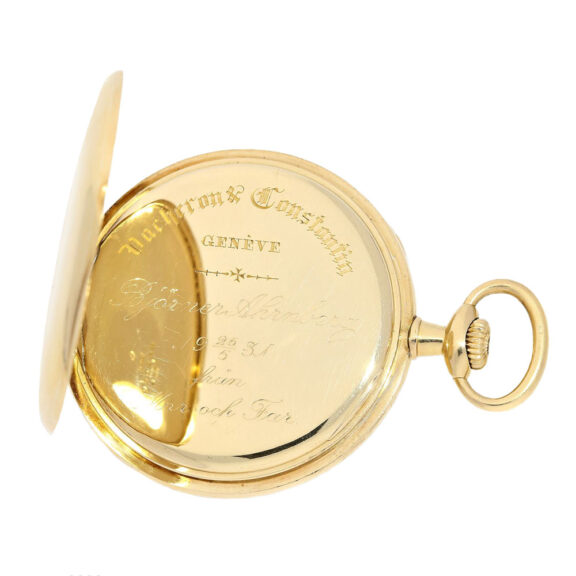 Swiss gold open faced anker chronometer watch Circa 1918 Swiss gold open faced anker chronometer watch Circa 1918