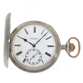 German silver hunting cased anker chronometer Circa 1884