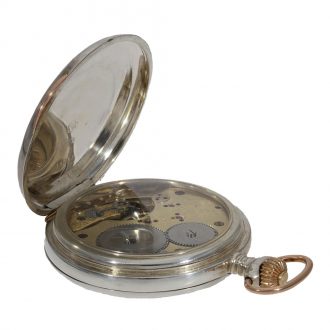 German silver hunting cased anker chronometer Circa 1884
