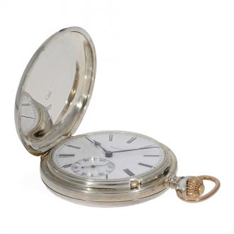 German silver hunting cased anker chronometer Circa 1884