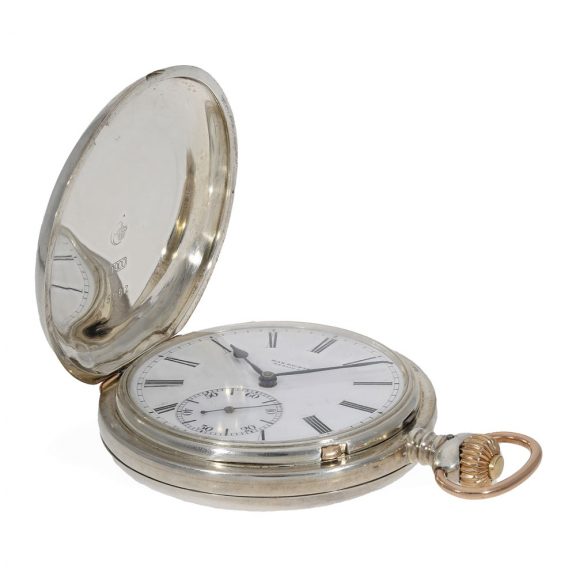 German silver hunting cased anker chronometer Circa 1884 German silver hunting cased anker chronometer Circa 1884