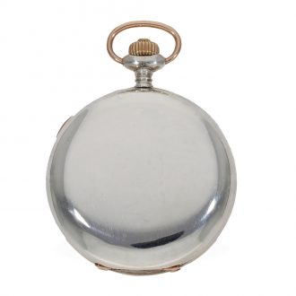 German silver hunting cased anker chronometer Circa 1884