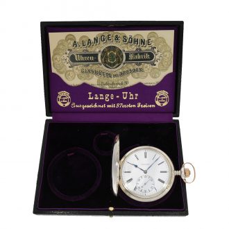 German silver hunting cased anker chronometer Circa 1884
