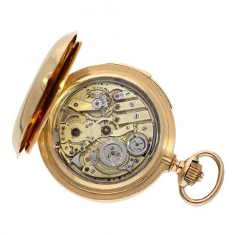Swiss 18 carat gold highly complicated à goutte watch Circa 1900 Swiss 18 carat gold highly complicated à goutte watch Circa 1900