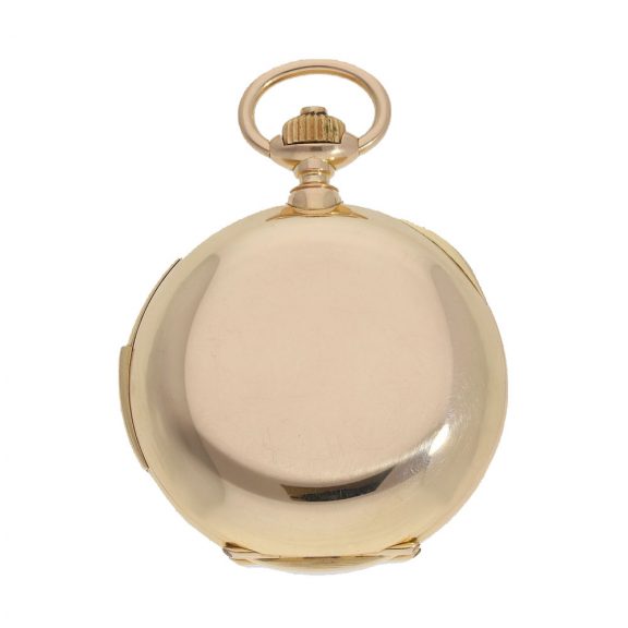 Swiss 18 carat gold highly complicated à goutte watch Circa 1900 Swiss 18 carat gold highly complicated à goutte watch Circa 1900