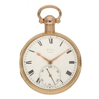 English 18 carat gold extremely heavy chronometer Circa 1809
