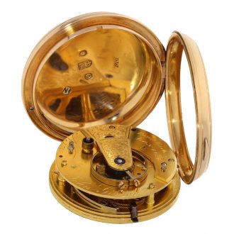 English 18 carat gold extremely heavy chronometer Circa 1809