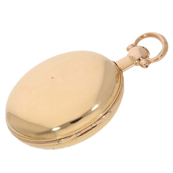 English 18 carat gold extremely heavy chronometer Circa 1809 English 18 carat gold extremely heavy chronometer Circa 1809