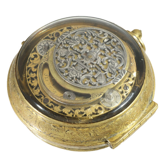 Belgian brass large museum quality verge pocket watch Circa 1700 Belgian brass large museum quality verge pocket watch Circa 1700