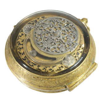 Belgian brass large museum quality verge pocket watch Circa 1700