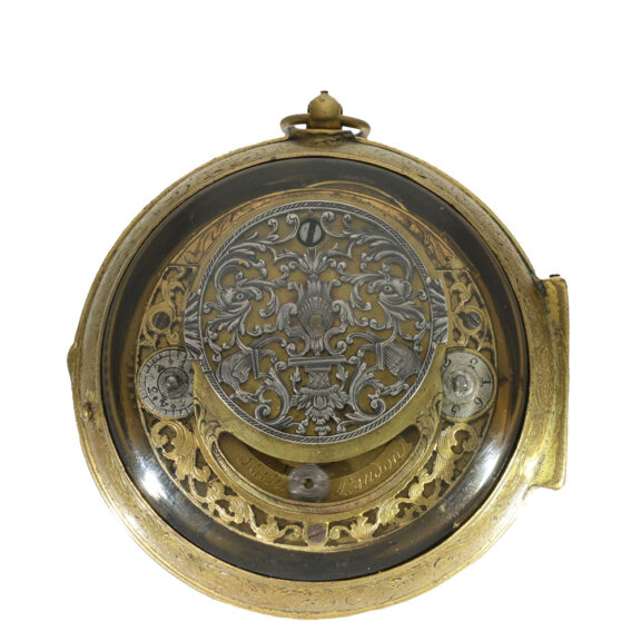 Belgian brass large museum quality verge pocket watch Circa 1700 Belgian brass large museum quality verge pocket watch Circa 1700