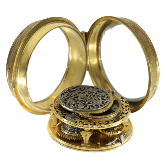 Belgian brass large museum quality verge pocket watch Circa 1700 Belgian brass large museum quality verge pocket watch Circa 1700