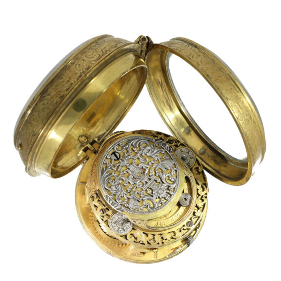 Belgian brass large museum quality verge pocket watch Circa 1700 Belgian brass large museum quality verge pocket watch Circa 1700
