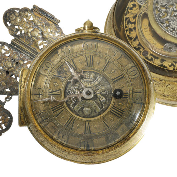 Belgian brass large museum quality verge pocket watch Circa 1700 Belgian brass large museum quality verge pocket watch Circa 1700