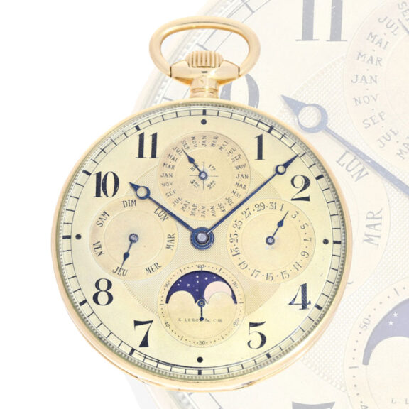 Extremely rare French gold lever pocket watch Circa 1930
