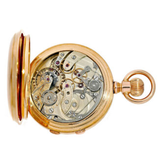 Swiss chronometer with split seconds chronograph, Circa 1888