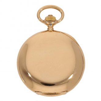 German 18 carat gold lever watch in original box Circa 1907