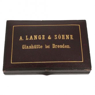 German 18 carat gold lever watch in original box Circa 1907
