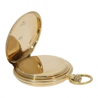 German 18 carat gold half hunting cased pocket watch Circa 1870 German 18 carat gold half hunting cased pocket watch Circa 1870