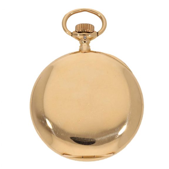 German 18 carat gold full hunter case watch with original papers Circa 1909 German 18 carat gold full hunter case watch with original papers Circa 1909
