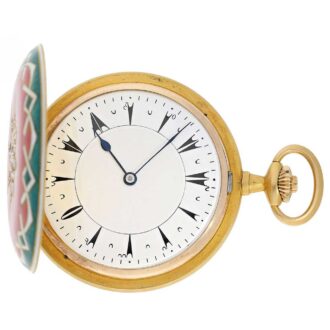Swiss gold and enamel watch for the Turkish market Circa 1909