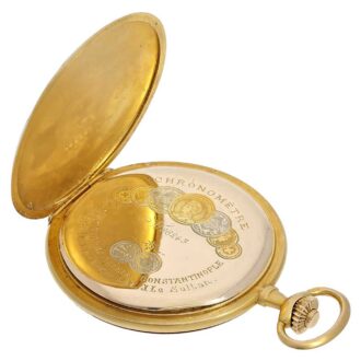 Swiss gold and enamel watch for the Turkish market Circa 1909