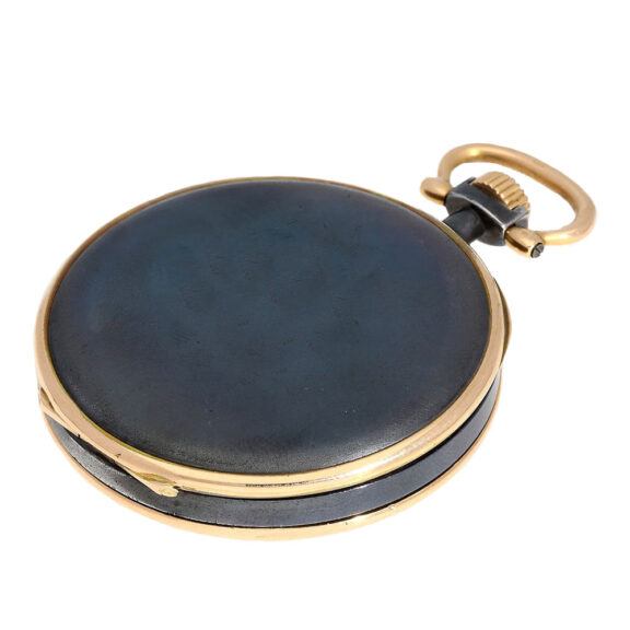 Rare Swiss gold watch in special case steel Circa 1914 Rare Swiss gold watch in special case steel Circa 1914