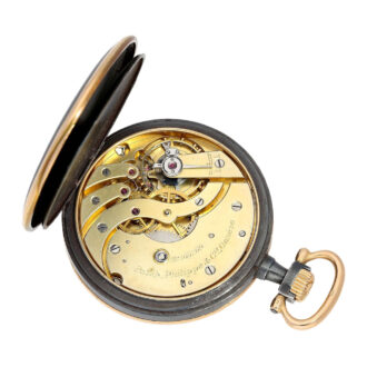 Rare Swiss gold watch in special case steel Circa 1914 Rare Swiss gold watch in special case steel Circa 1914