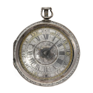 Fine English silver à tact oignon watch with à toc repeater Circa 1700