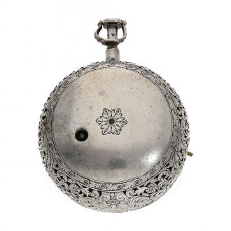Fine English silver à tact oignon watch with à toc repeater Circa 1700