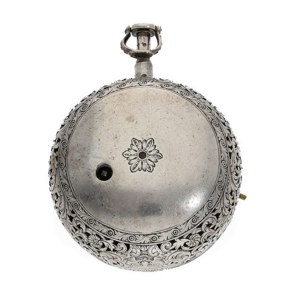 Fine English silver à tact oignon watch with à toc repeater Circa 1700 Fine English silver à tact oignon watch with à toc repeater Circa 1700