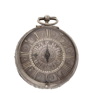 French silver early single handed pocket watch Circa 1660