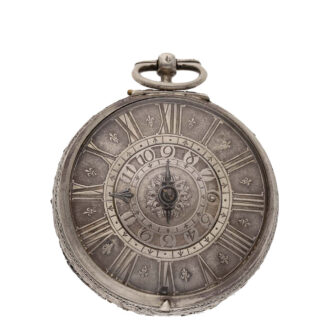 French silver early single handed pocket watch Circa 1660