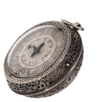 French silver early single handed pocket watch Circa 1660