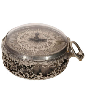 French silver early single handed pocket watch Circa 1660