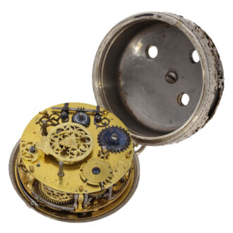 French silver early single handed pocket watch Circa 1660